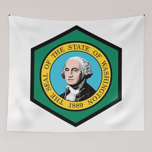 Item preview, WASHINGTON HEXAGONAL SEAL designed and sold by dreamyguy.