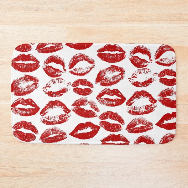 Item preview, red lipstick kisses designed and sold by quinnhopp.