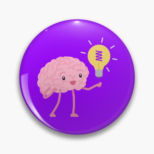 Item preview, Smart Brain Idea Cartoon Funny Illustration designed and sold by Ace01st.
