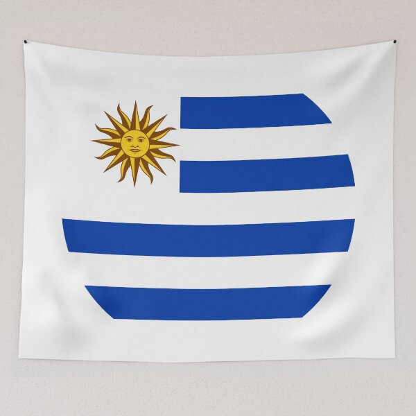 Item preview, Uruguay Round Flag Uruguayan Patriotic Heritage designed and sold by NTGUILTY.