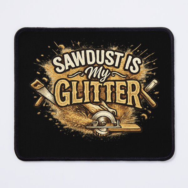 Item preview, Sawdust Is My Glitter Carpenter Woodworking Design designed and sold by MasticGraphic.