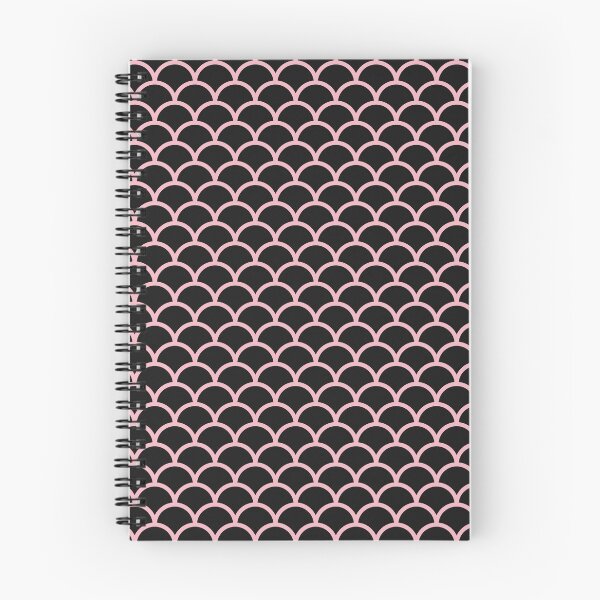 Item preview, Black And Blush Scales Pattern designed and sold by pattern-archive.