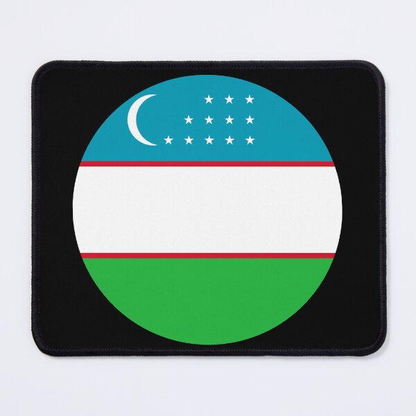 Item preview, Uzbekistan Round Flag Uzbek Patriotic Heritage designed and sold by NTGUILTY.