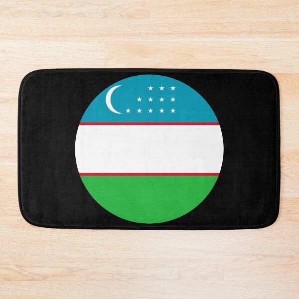 Item preview, Uzbekistan Round Flag Uzbek Patriotic Heritage designed and sold by NTGUILTY.