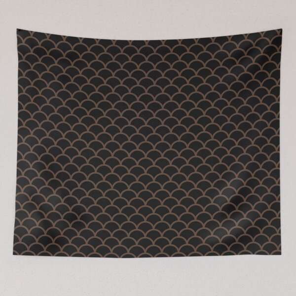 Item preview, Black And Brown Scales Pattern designed and sold by pattern-archive.