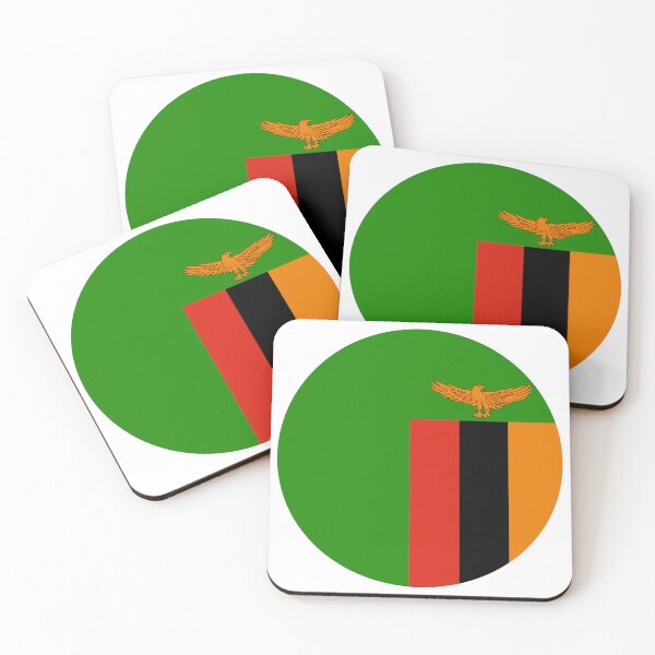Item preview, Zambia Round Flag Zambian Patriotic Heritage designed and sold by NTGUILTY.