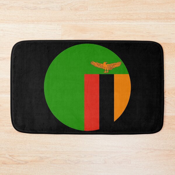 Item preview, Zambia Round Flag Zambian Patriotic Heritage designed and sold by NTGUILTY.