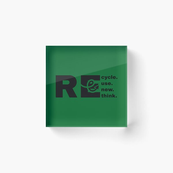 Item preview, Minimalist RE Loop Symbol Typography Design designed and sold by ZYNTHRA Shop.