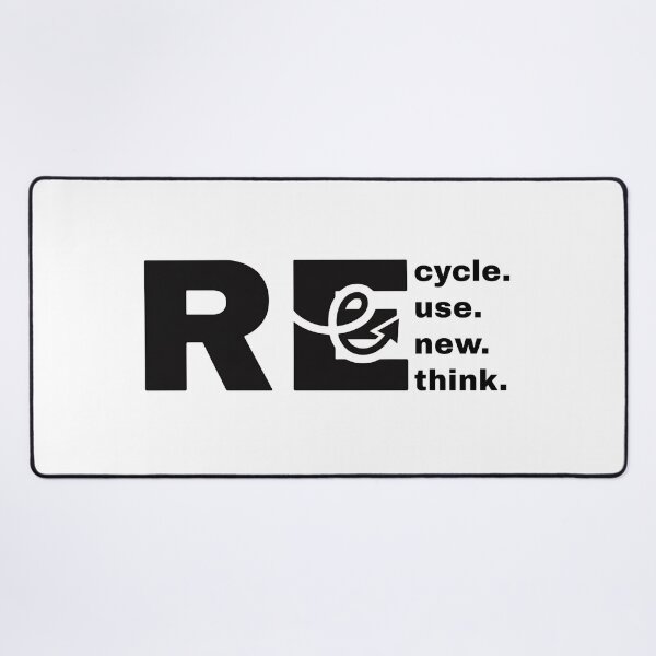 Item preview, Minimalist RE Loop Symbol Typography Design designed and sold by ZYNTHRA Shop.