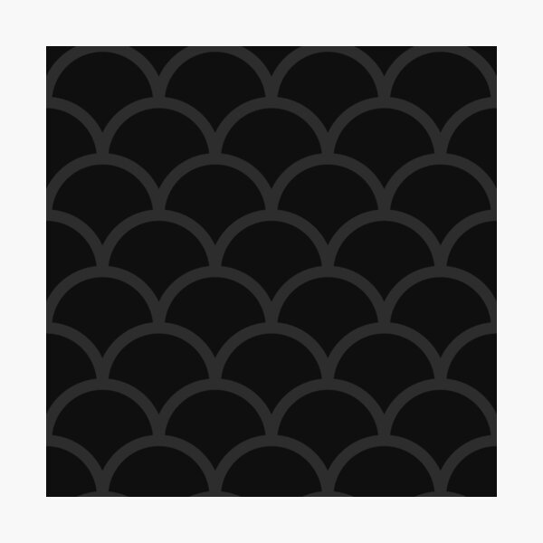 Item preview, Black And Charcoal Scales Pattern designed and sold by pattern-archive.