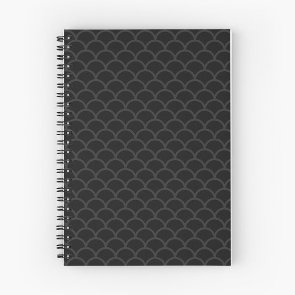 Item preview, Black And Charcoal Scales Pattern designed and sold by pattern-archive.