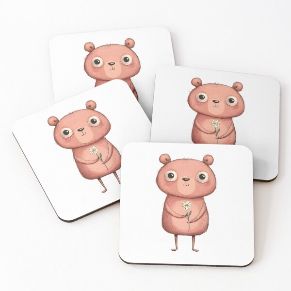 Item preview,  Cute Bear with Flowers designed and sold by Retro Whimsy.