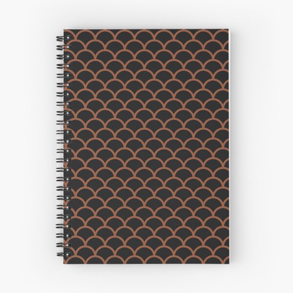 Item preview, Black And Copper Scales Pattern designed and sold by pattern-archive.