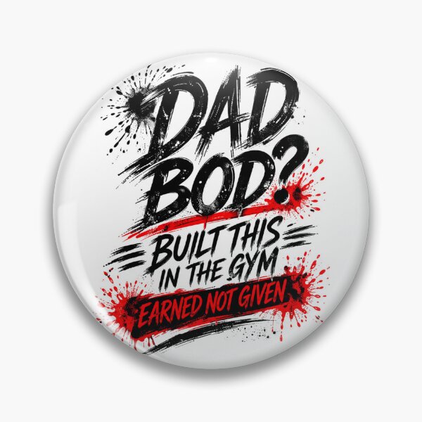 Item preview, Dad Bod? Built in the Gym – Strong Dad Workout Design designed and sold by SzyMazDesign.
