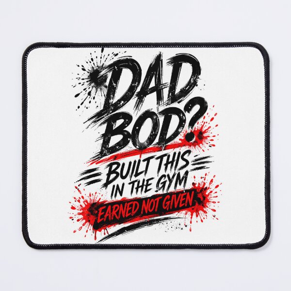 Item preview, Dad Bod? Built in the Gym – Strong Dad Workout Design designed and sold by SzyMazDesign.