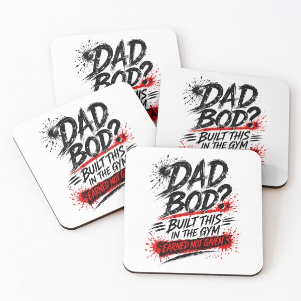 Item preview, Dad Bod? Built in the Gym – Strong Dad Workout Design designed and sold by SzyMazDesign.