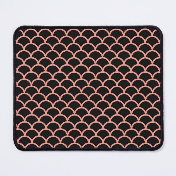 Item preview, Black And Coral Scales Pattern designed and sold by pattern-archive.