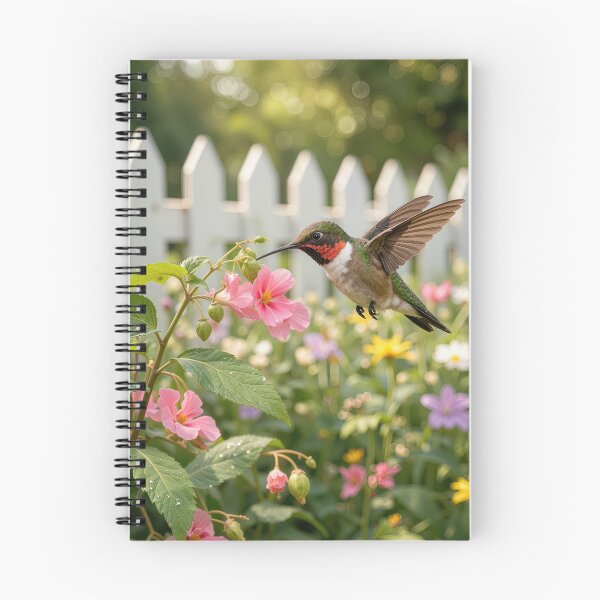 Item preview, Hummingbird on a Touch-Me-Not Flower designed and sold by Maria Dryfhout.