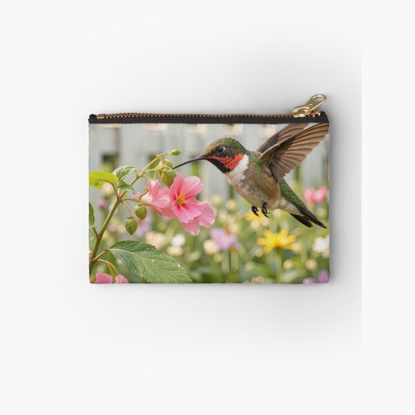 Item preview, Hummingbird on a Touch-Me-Not Flower designed and sold by Maria Dryfhout.
