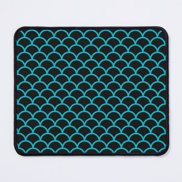 Item preview, Black And Cyan Scales Pattern designed and sold by pattern-archive.