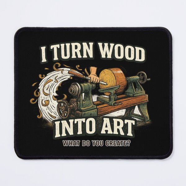 Item preview, Wood Lathe Artist Woodworking Design designed and sold by MasticGraphic.