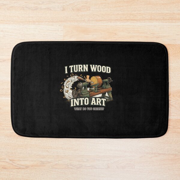 Item preview, Wood Lathe Artist Woodworking Design designed and sold by MasticGraphic.