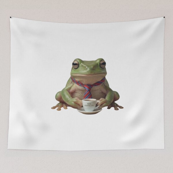 Item preview, Business Coffee Frog - Funny Office Humor & Corporate Meme designed and sold by Arts Paradise.