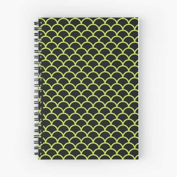 Item preview, Black And Lime Scales Pattern designed and sold by pattern-archive.