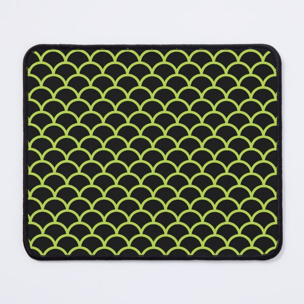 Item preview, Black And Lime Scales Pattern designed and sold by pattern-archive.