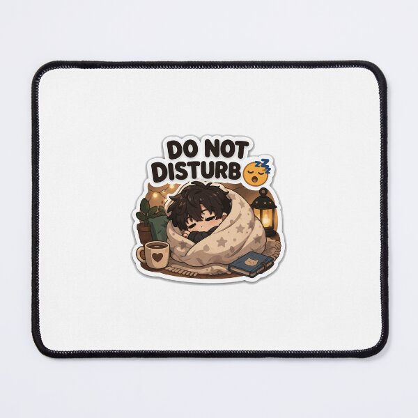 Item preview, Lazy Chibi Boy Blanket Burrito Sticker – Do Not Disturb Sleepy Aesthetic Cute Kawaii Sticker designed and sold by Sidra digital art 8277237.
