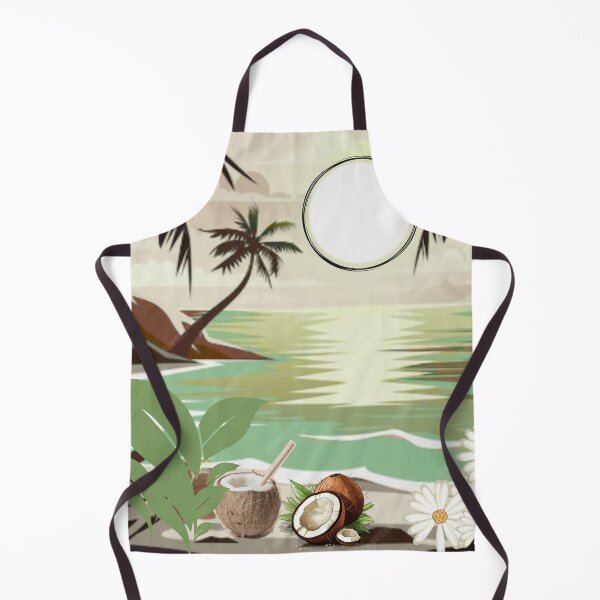 Item preview, Tropical Paradise Beach Vibes - Coconut & Flowers Summer Design designed and sold by melonverde.