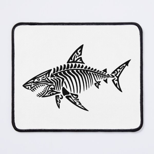 Item preview, Shark Skeleton Illustration – Tribal Shark Bone Line Art Design designed and sold by ArcticFoxStudio.