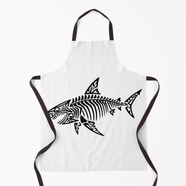 Item preview, Shark Skeleton Illustration – Tribal Shark Bone Line Art Design designed and sold by ArcticFoxStudio.