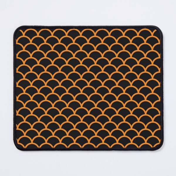 Item preview, Black And Orange Scales Pattern designed and sold by pattern-archive.