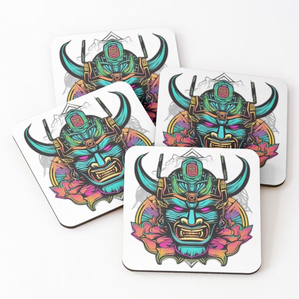 Item preview, Cyber Samurai – Neon Warrior Art designed and sold by Bad7Wear.