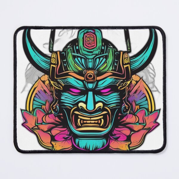 Item preview, Cyber Samurai – Neon Warrior Art designed and sold by Bad7Wear.