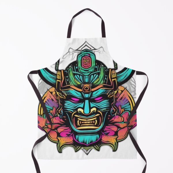 Item preview, Cyber Samurai – Neon Warrior Art designed and sold by Bad7Wear.