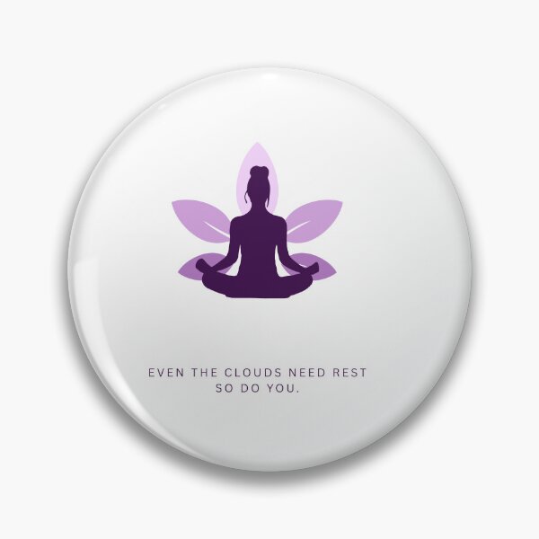 Item preview, Even the Clouds Need Rest, So Do You – Meditation Girl Mindfulness Design designed and sold by gluxdesing.