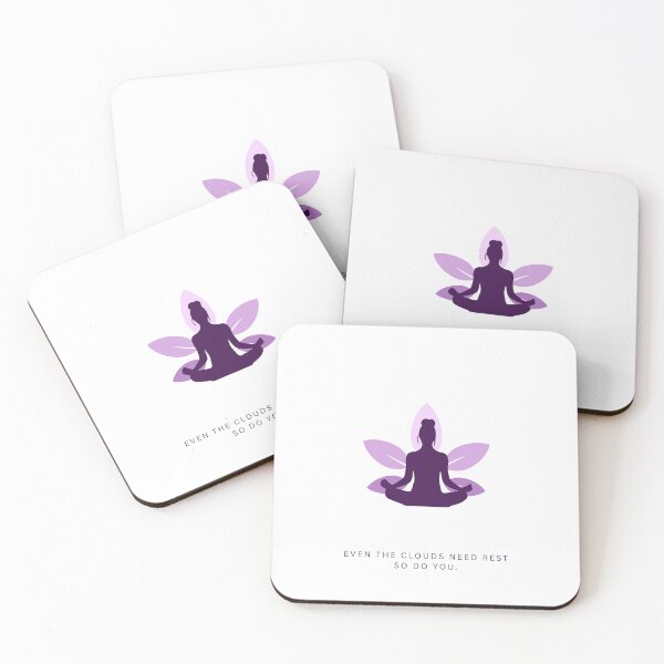 Item preview, Even the Clouds Need Rest, So Do You – Meditation Girl Mindfulness Design designed and sold by gluxdesing.