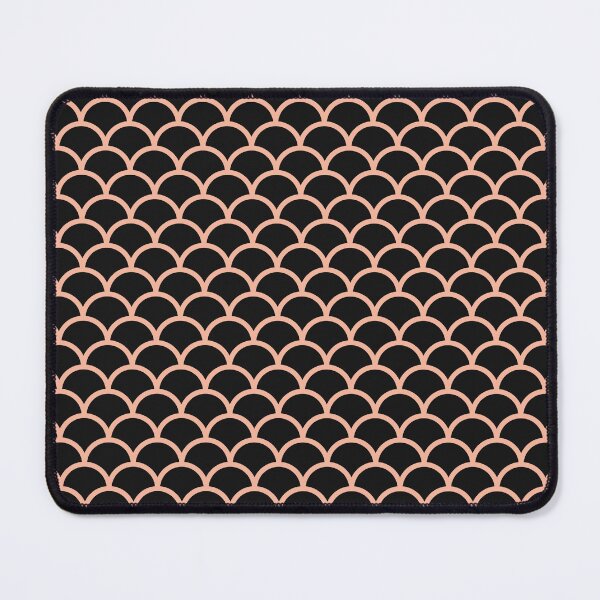 Item preview, Black And Peach Scales Pattern designed and sold by pattern-archive.