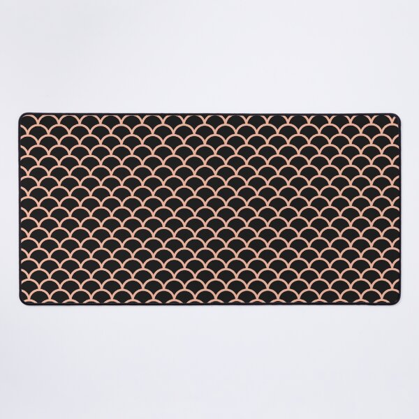 Item preview, Black And Peach Scales Pattern designed and sold by pattern-archive.