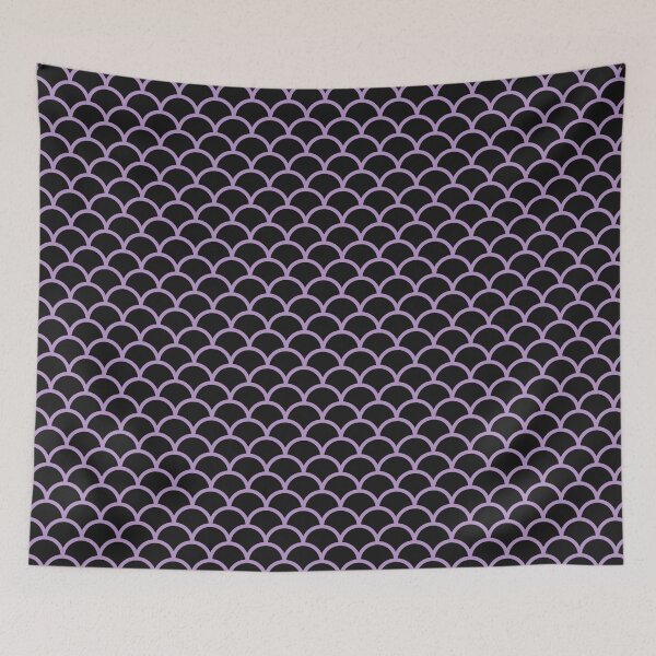 Item preview, Black And Purple Scales Pattern designed and sold by pattern-archive.