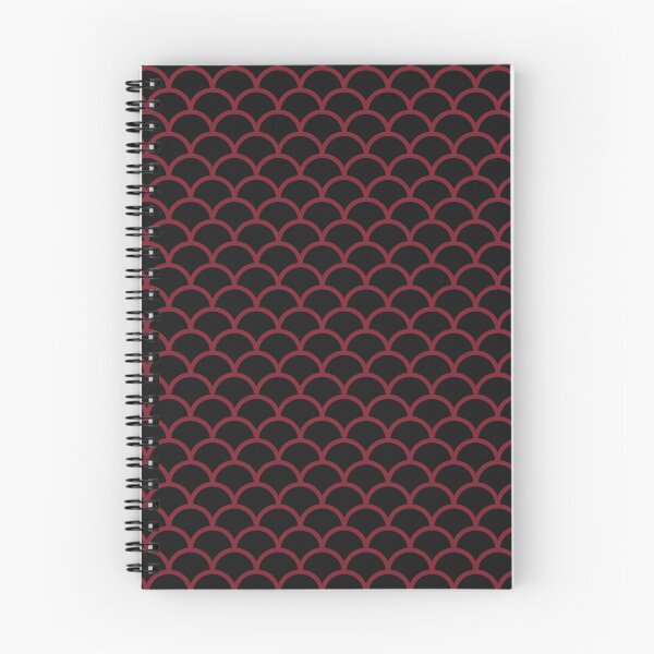 Item preview, Black And Red Scales Pattern designed and sold by pattern-archive.