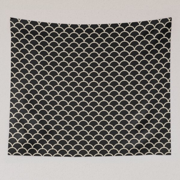 Item preview, Black And Sand Scales Pattern designed and sold by pattern-archive.