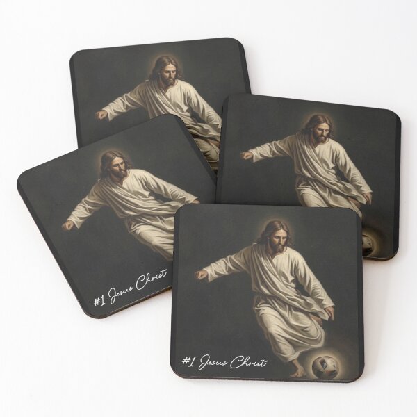 Item preview, #1 Jesus Christ Playing Soccer designed and sold by ThePublicPrints.