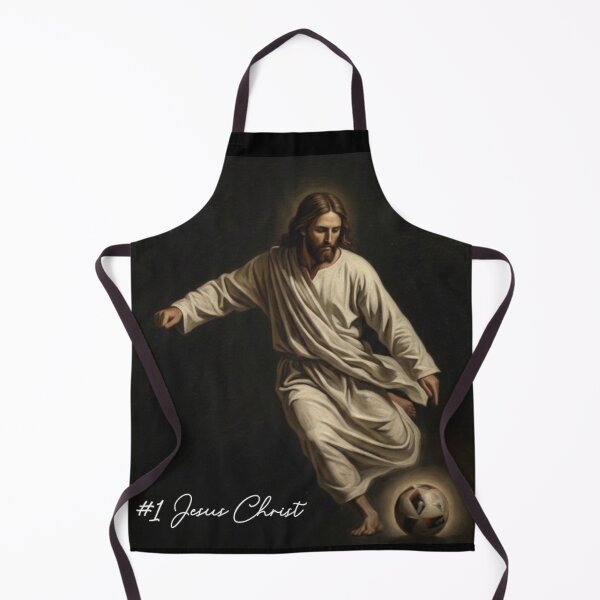 Item preview, #1 Jesus Christ Playing Soccer designed and sold by ThePublicPrints.