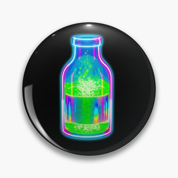 Item preview, Neon Toxic Potion Glowing Chemical Flask designed and sold by powersunlight.