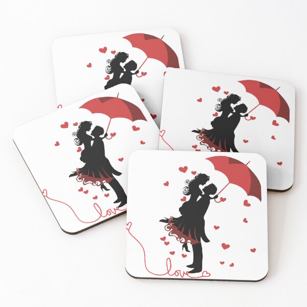 Item preview, Romantic Couple Umbrella | Love Night Aesthetic  designed and sold by Rawafi Art Studio.