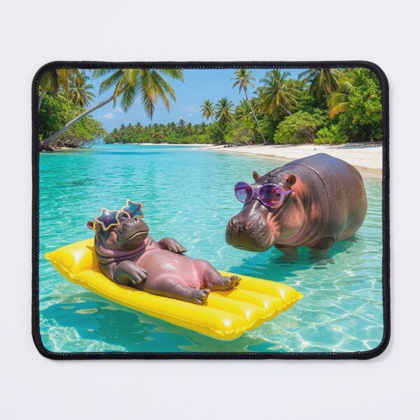 Item preview, Hippopotamuses in Paradise designed and sold by Tridentulus.
