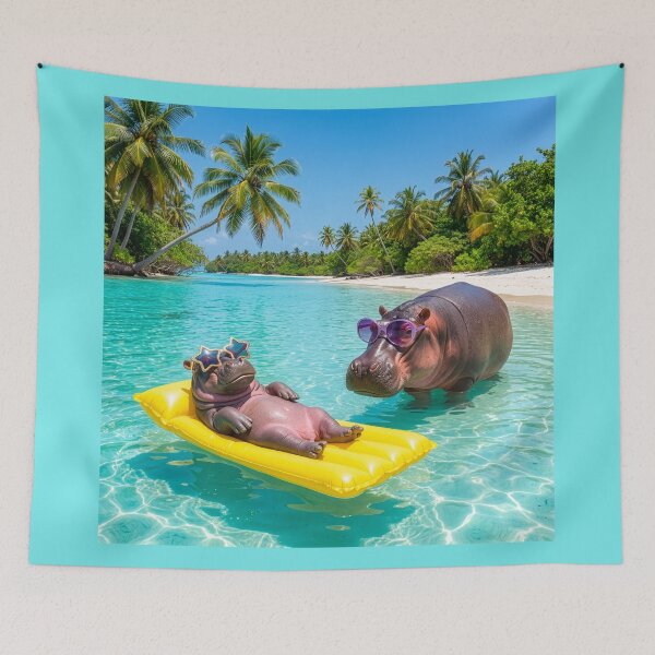 Item preview, Hippopotamuses in Paradise designed and sold by Tridentulus.